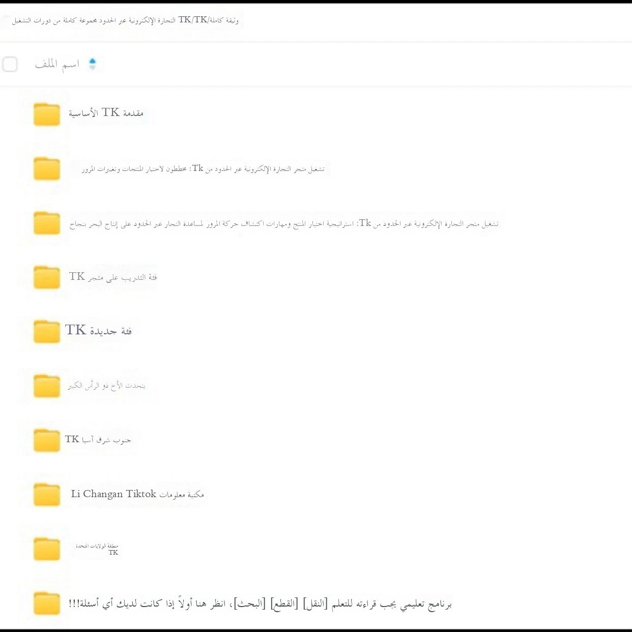 دورة تشغيل التجارة الإلكترونية عبر الحدود باستخدام تيك توك