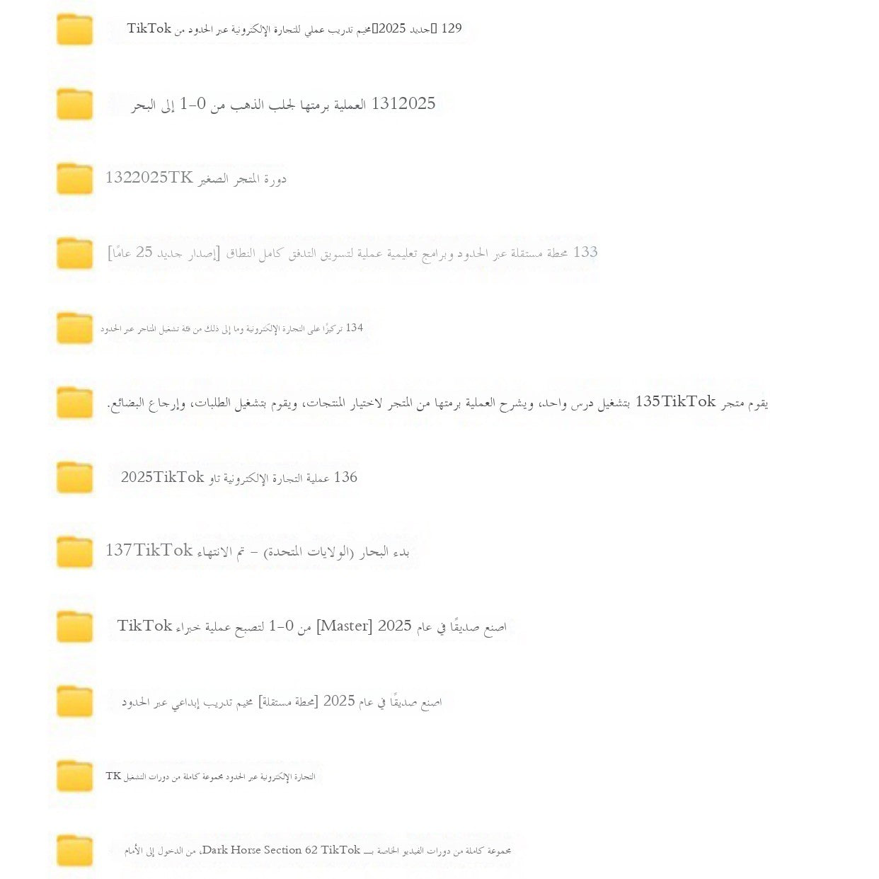 دورة تشغيل التجارة الإلكترونية عبر الحدود باستخدام تيك توك